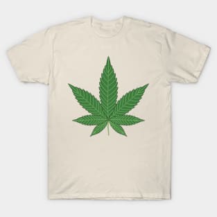 Cannabis Weed Leaf T-Shirt